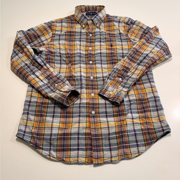 Polo Ralph Lauren Other - Ralph Lauren Men’s Lined Button Down Long Sleeve Plaid Shirt Large